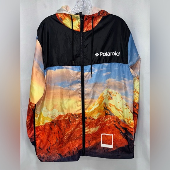 Polaroid Collection Hooded Zip Up Windbreaker - Picture 1 of 10